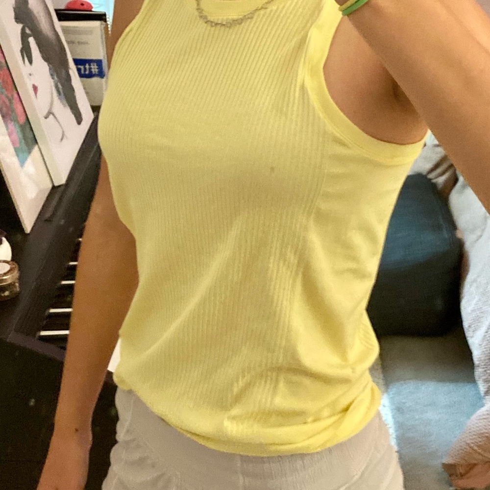 Athleta yellow exercise tank